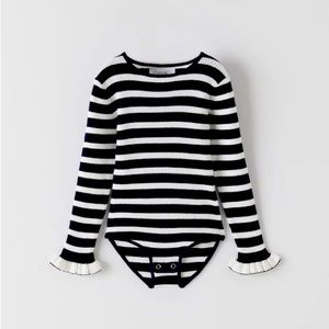 Zara ribbed bodysuit for girls